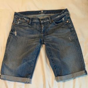 7 for all mankind Jean shorts